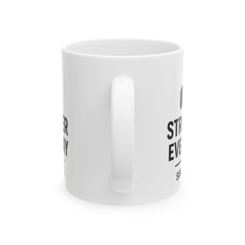 Motivational Ceramic Mug - 'Stronger Every Day' - Perfect Gift for Fitness Enthusiasts, Coffee Lovers, Gym Goers, Inspirational Mug, [...]