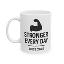 Motivational Ceramic Mug - 'Stronger Every Day' - Perfect Gift for Fitness Enthusiasts, Coffee Lovers, Gym Goers, Inspirational Mug, [...]