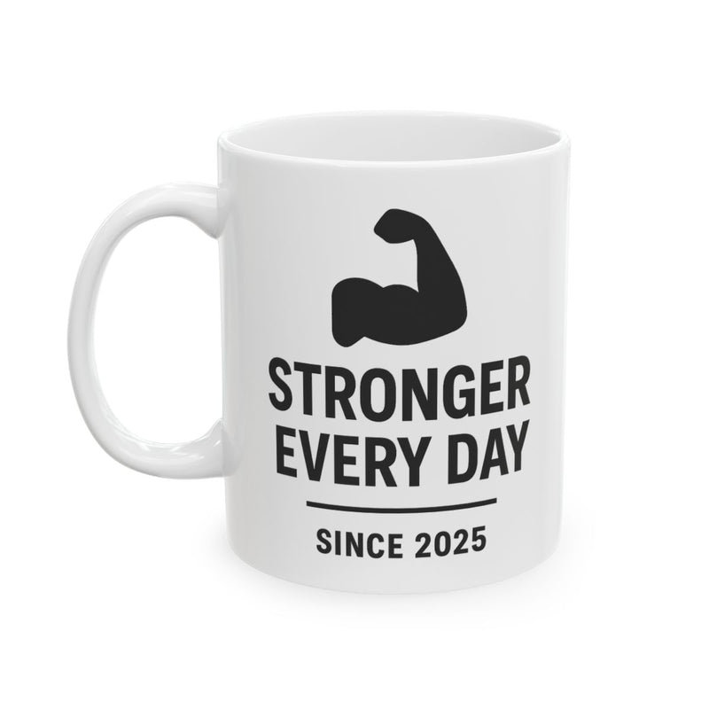 Motivational Ceramic Mug - 'Stronger Every Day' - Perfect Gift for Fitness Enthusiasts, Coffee Lovers, Gym Goers, Inspirational Mug, [...]