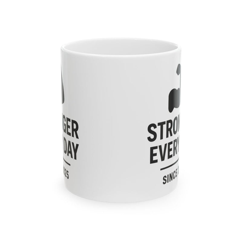 Motivational Ceramic Mug - 'Stronger Every Day' - Perfect Gift for Fitness Enthusiasts, Coffee Lovers, Gym Goers, Inspirational Mug, [...]